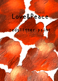 Oil Painting Art red glitter paint 68