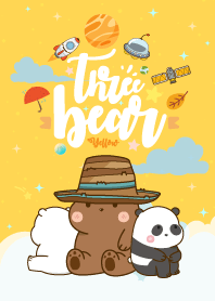 Bear Space Galaxy Yellow