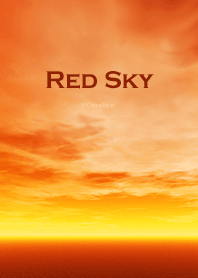 Céu vermelho .