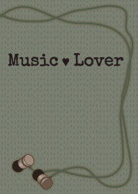 [改] music+lover + 灰綠色 |os