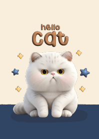Cat Cute : British Shorthair (Navy)