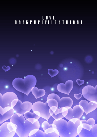 LOVE DARK PURPLE LIGHT HEART