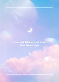 Crescent moon and stars #48