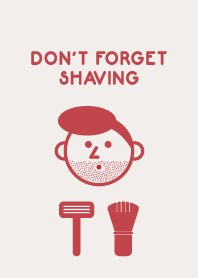 DON'T FORGET SHAVING RED BEIGE