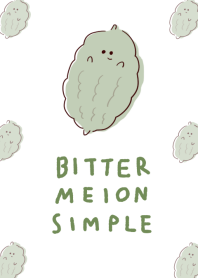 Simple Bitter Melon White Blue.