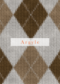Argyle Style Embroidery beige 78