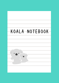 KOALA NOTEBOOK-EMERALD GREENj