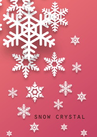 雪の結晶です[クリスマスカラー]