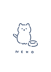 แมวรอข้าว | white navy.