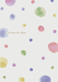 Watercolor drops