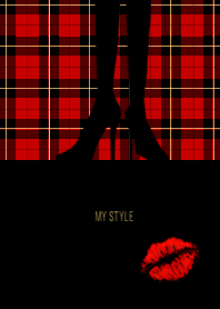 MY STYLE -Red Plaid pattern-