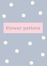 flower pattern_ivoryblue