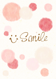 Watercolor Polka dot5 - smile20-