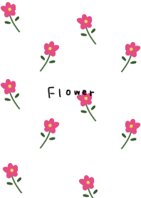 A small, cute pink floral pattern.