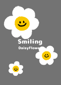 Smiling Daisy Flower  - B&W+ 04