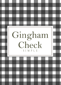 Gingham Check Black 10 -MEKYM-