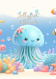 แมงกะพรุนและผองเพื่อน (สีน้ำเงิน)