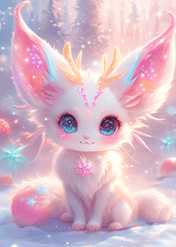 ⭐️眼底星空彩虹棉花糖小狐狸❤️