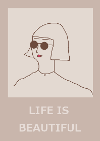 LIFE IS BEAUTIFUL =brown beige=