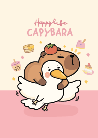 สวัสดี! คาปิบาร่าหมามะพร้าวน่ารัก (ชมพู)