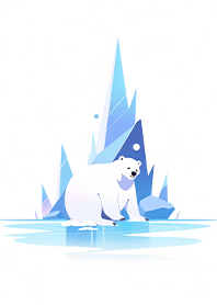 polar bear and iceberg