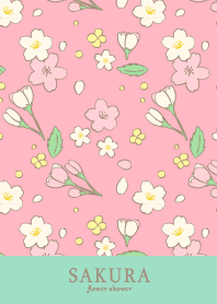 SAKURA flower shower emerald