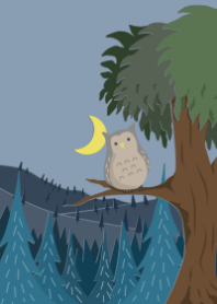 Nordic forest / owl