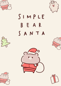 Santa beruang sederhana