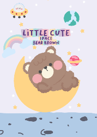 Little Cute Space Bear Brown