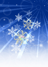 運気上昇❤︎黄金クローバー雪の結晶#2020青