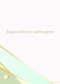 Elegant lady star palette green