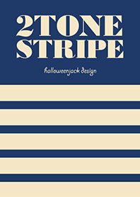 大人の 2 TONE STRIPE - Navy