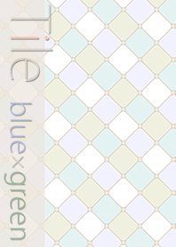 Tile blue by green