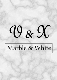 V&X-Marble&White-Initial