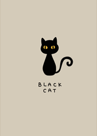 キュート・ブラックキャット・ワンポイント