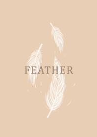 Milk tea color and Feather