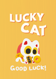 Lucky Little White Cat