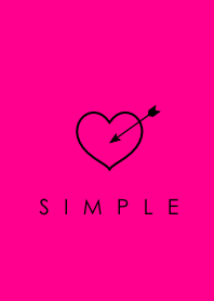 SIMPLE HEART(black pink) V.5