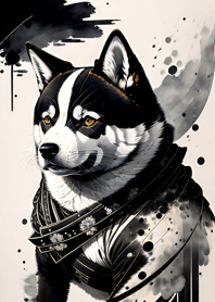 Ukiyo-e Tinta Shiba Inu3