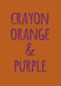 Crayon Orange & Purple / Circle