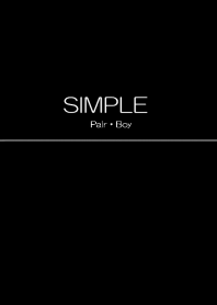 SIMPLE_情侶専用(男)_黒色