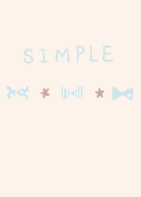 Theme of a dull color light blue ribbon