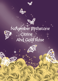 Purple : November Citrine butterflies