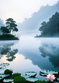 寧靜湖 蓮花   4B0fbb