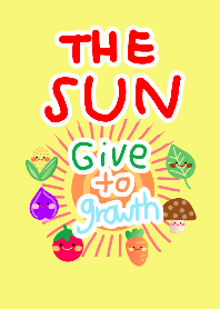 The sun give to growth