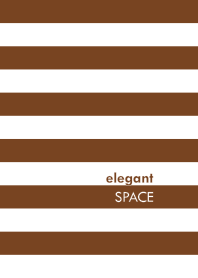elegant SPACE <BROWN/WHITE>