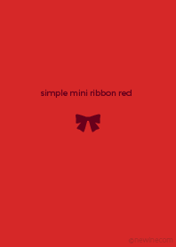 simple mini ribbon red