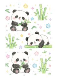 Giant Panda and Bamboo (Pp)