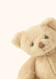 teddy bear peeks out 1[beige]