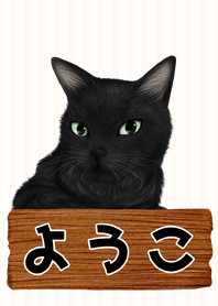 ようこ専用の黒猫のなまえ名前着せ替え